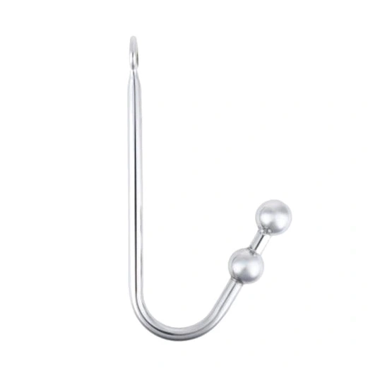 Stainless Pleasurable Two 4417 Balls Steel Hook Anal 0810